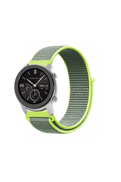 KRETON KRETON Amazfit GTR 42mm Uyumlu Spor Kumaş Desenli Cırt Cırtlı Kordon Kayış ürün görseli