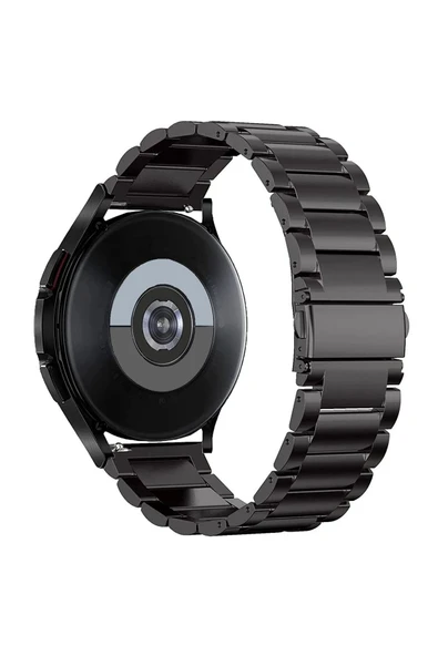 KRETON KRETON Samsung Galaxy Watch 4 Classic 42mm/46mm Uyumlu Kordon Baklava Model Paslanmaz Çelik Metal Kayış - Resim 3