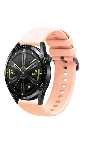 KRETON KRETON Huawei Watch Gt3 46mm Uyumlu Kordon Yumuşak Dokulu Soft Renk Tokalı Silikon Kayış - Resim 10