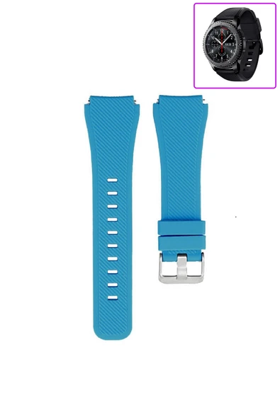 KRETON KRETON Samsung Gear S3 Frontier Akıllı Saat Uyumlu Tırtık Desenli Silikon Kordon Kayış ürün görseli