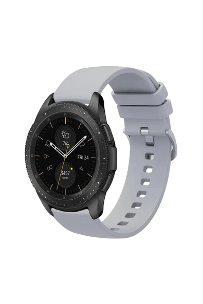 KRETON KRETON Samsung Galaxy Watch 42mm ile  Uyumlu Kordon Yumuşak Dokulu Soft Renk Tokalı Silikon Kayış - Resim 5