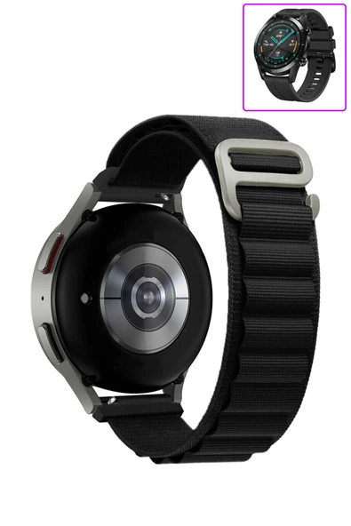 KRETON KRETON Huawei Watch Gt2 46mm Uyumlu Kordon Alpine Loop Döngü Spor Kayış - Resim 9