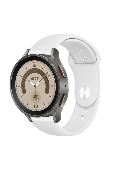 KRETON KRETON Samsung Galaxy Watch 4 40 mm / 44 mm Uyumlu Kordon Yumuşak Dokulu Silikon Kayış - Resim 9