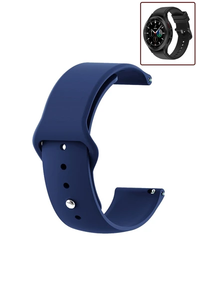 KRETON KRETON Samsung Galaxy Watch 4 Classic 42mm/46mm Uyumlu Kordon Yumuşak Dokulu Silikon Kayış - Resim 8