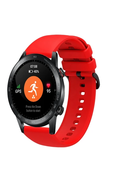 KRETON KRETON Honor Magic Watch 2 46mm Uyumlu Kordon Yumuşak Dokulu Soft Renk Tokalı Silikon Kayış - Resim 4