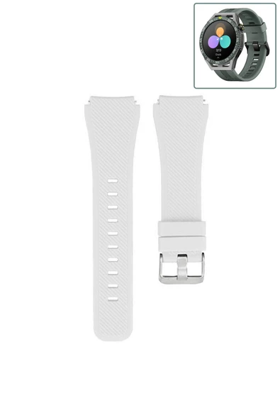 KRETON KRETON Huawei Watch Gt3 SE Akıllı Saat Uyumlu Tırtık Desenli Silikon Kordon Kayış - Resim 11