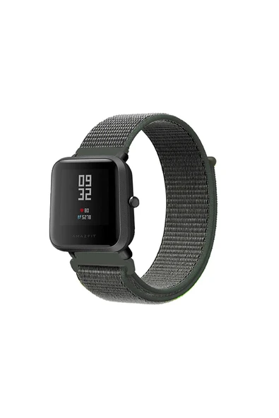 KRETON KRETON Amazfit BİP-BİPU-BİPS-BİP LİTE-BİPUPRO-BİP3 Uyumlu Spor Kumaş Desenli Cırt Cırtlı Kordon Kayış - Resim 7