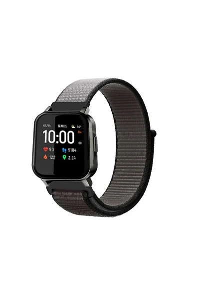 KRETON KRETON Haylou LS02 Uyumlu Spor Kumaş Desenli Cırt Cırtlı Kordon Kayış - Resim 11