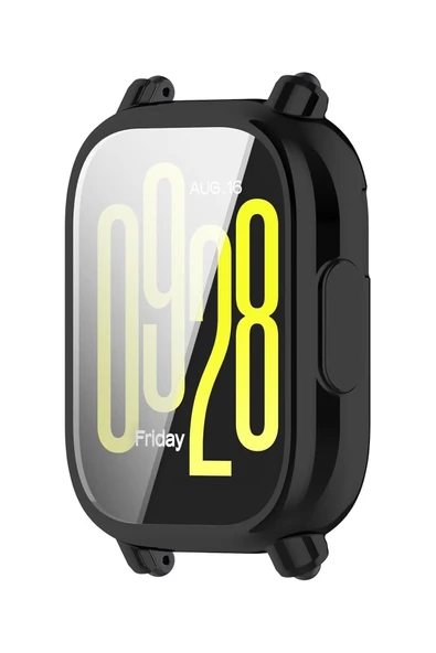 KRETON KRETON Redmi Watch 5 Active ile Uyumlu Kasa Ve Ekran Koruyucu 360 Tam Koruma Silikon Kılıf - Resim 2