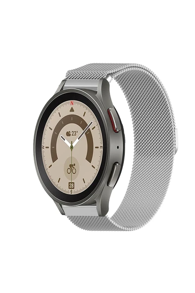 KRETON KRETON Samsung Galaxy Watch 5 Pro Uyumlu Kordon Hasır Metal Örgü Mıknatıslı Milano Kayış ürün görseli