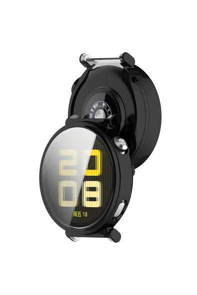 KRETON KRETON Huawei Watch Gt5 41mm ile Uyumlu Kasa Ve Ekran Koruyucu 360 Tam Koruma Silikon Kılıf - Resim 6