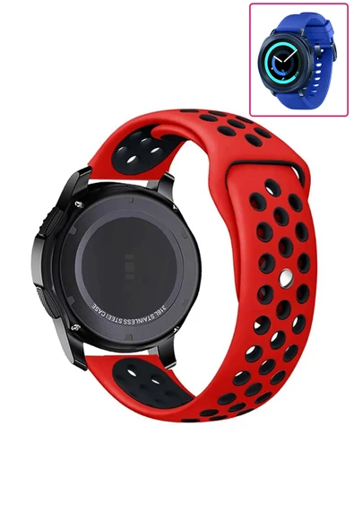 KRETON KRETON Samsung Gear Sport Uyumlu Kordon Yumuşak Dokulu Style Delikli Desenli Silikon Kayış - Resim 7