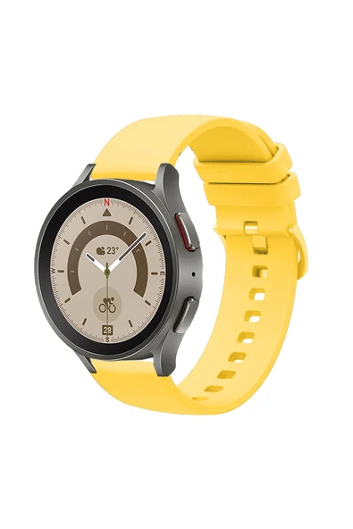 KRETON KRETON Samsung Galaxy Watch 7 40mm / 44mm  ile  Uyumlu Kordon Yumuşak Dokulu Soft Renk Tokalı Silikon Kayış - Resim 2