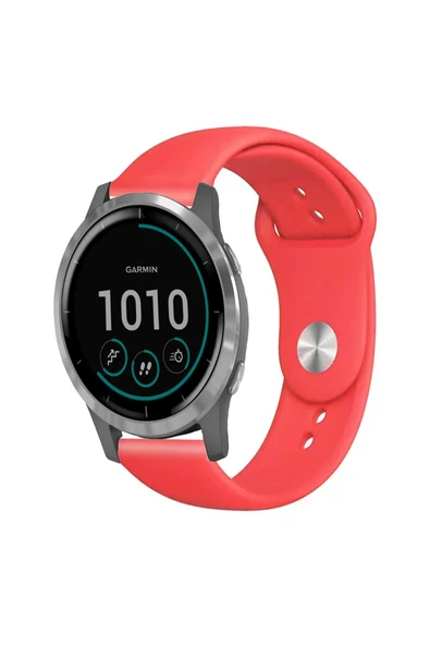 KRETON KRETON Garmin Vivoactive 4 Ile Uyumlu Yumuşak Dokulu Silikon Kordon Kayış - Resim 2