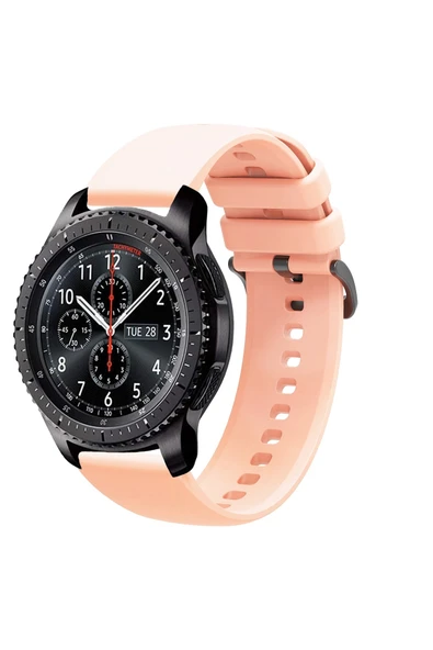 KRETON KRETON Samsung Gear S3 Frontier Uyumlu Kordon Yumuşak Dokulu Soft Renk Tokalı Silikon Kayış - Resim 9