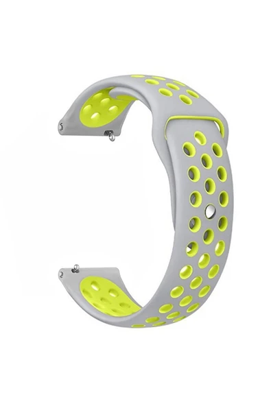 KRETON KRETON Huawei Watch 3 - 3 Pro Uyumlu Kordon Yumuşak Dokulu Delikli Desenli Silikon Kayış - Resim 4