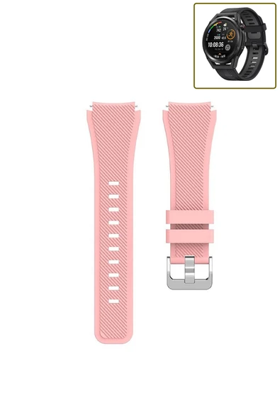 KRETON KRETON Huawei Watch Gt Runner Akıllı Saat Uyumlu Tırtık Desenli Silikon Kordon Kayış ürün görseli