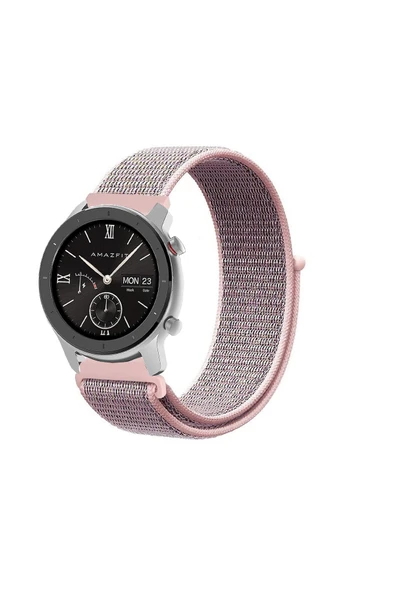 KRETON KRETON Amazfit GTR 42mm Uyumlu Spor Kumaş Desenli Cırt Cırtlı Kordon Kayış - Resim 10