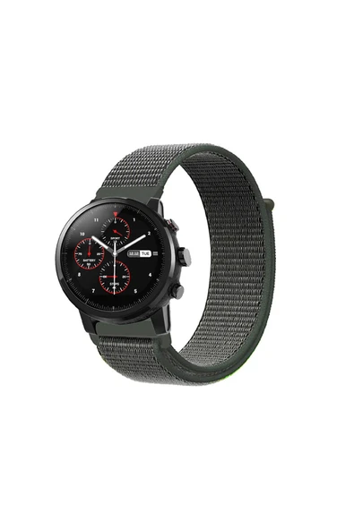 KRETON KRETON Amazfit Pace 2 Stratos Uyumlu Spor Kumaş Desenli Cırt Cırtlı Kordon Kayış - Resim 9
