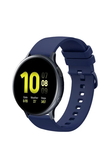 KRETON KRETON Samsung Galaxy Watch Active 2 40mm/44mm  Uyumlu Kordon Yumuşak Dokulu Soft Renk Tokalı Silikon Kayış - Resim 10