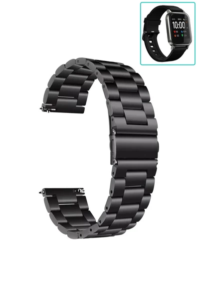 KRETON KRETON Haylou Ls02 Uyumlu Kordon Baklava Model Paslanmaz Çelik Kayış - Resim 8