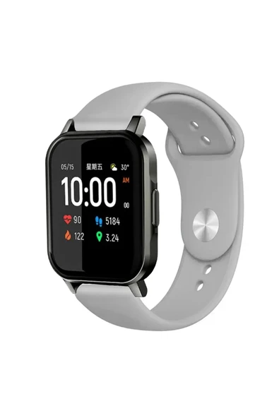 KRETON KRETON Haylou LS02 Uyumlu MAVİ Kordon Yumuşak Dokulu Silikon Kayış - Resim 5