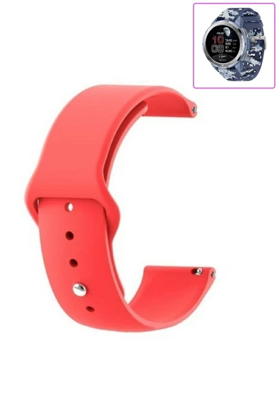 KRETON KRETON Honor Watch Gs Pro Uyumlu Bordo Kordon Yumuşak Dokulu Silikon Kayış - Resim 4