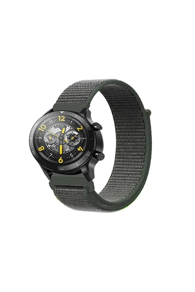 KRETON KRETON Realme Watch 2 ve 2 Pro Uyumlu Spor Kumaş Desenli Cırt Cırtlı Kordon Kayış - Resim 9