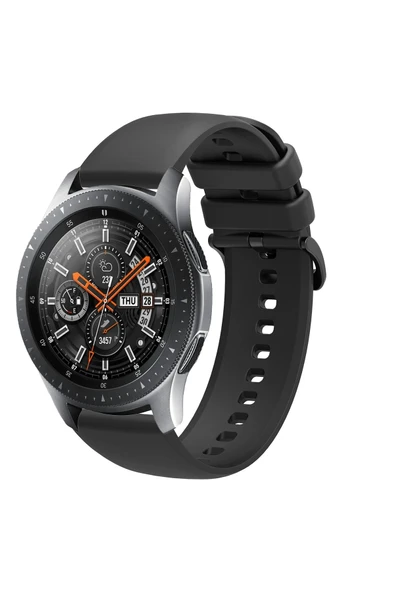 KRETON KRETON Samsung Galaxy Watch 46mm Uyumlu Kordon Yumuşak Dokulu Soft Renk Tokalı Silikon Kayış - Resim 8
