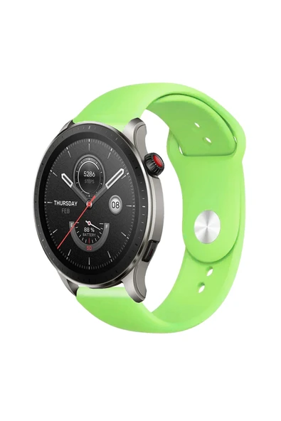 KRETON KRETON Amazfit Gtr4 Ile Uyumlu Yumuşak Dokulu Silikon Kordon Kayış - Resim 2