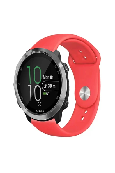 KRETON KRETON Garmin Forerunner 645 / 645 Music Ile Uyumlu Yumuşak Dokulu Silikon Kordon Kayış (20MM) - Resim 8