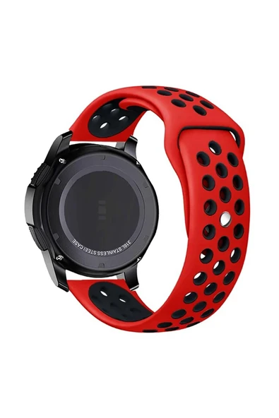 KRETON KRETON Lenovo Smart Watch S2 Uyumlu Kordon Yumuşak Dokulu Delikli Silikon Kayış - Resim 11