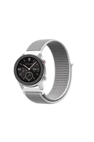 KRETON KRETON Amazfit GTR 42mm Uyumlu Spor Kumaş Desenli Cırt Cırtlı Kordon Kayış - Resim 11