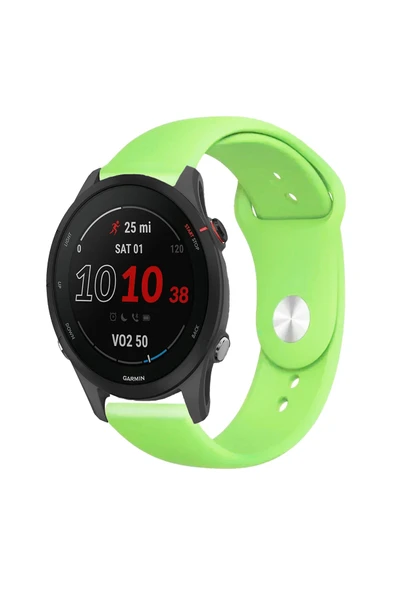 KRETON KRETON Garmin Forerunner 255 Ile Uyumlu Yumuşak Dokulu Silikon Kordon Kayış - Resim 12