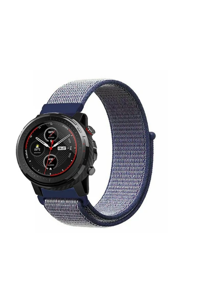 KRETON KRETON Amazfit 3 Stratos Uyumlu Spor Kumaş Desenli Cırt Cırtlı Kordon Kayış - Resim 6
