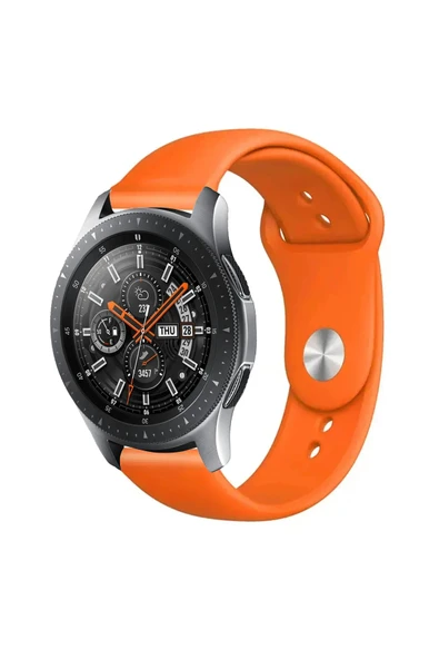 KRETON KRETON Samsung Galaxy Watch 46mm Uyumlu Koyu Yeşil Kordon Yumuşak Dokulu Silikon Kayış - Resim 5