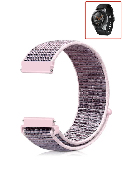 KRETON KRETON Samsung Galaxy Watch 46mm Uyumlu Spor Kumaş Desenli Cırt Cırtlı Kordon Kayış - Resim 10