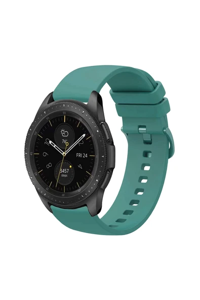 KRETON KRETON Samsung Galaxy Watch 42mm ile  Uyumlu Kordon Yumuşak Dokulu Soft Renk Tokalı Silikon Kayış - Resim 11