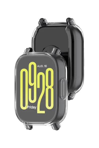 KRETON KRETON Redmi Watch 5 Lite ile Uyumlu Kasa Ve Ekran Koruyucu 360 Tam Koruma Silikon Kılıf - Resim 11