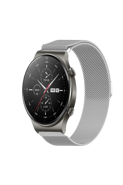 KRETON KRETON Huawei Watch Gt2 Pro Uyumlu Kordon Hasır Metal Örgü Tarz Mıknatıslı Milano Kayış ürün görseli