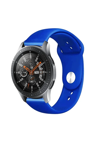 KRETON KRETON Samsung Galaxy Watch 46mm Uyumlu Koyu Yeşil Kordon Yumuşak Dokulu Silikon Kayış - Resim 3