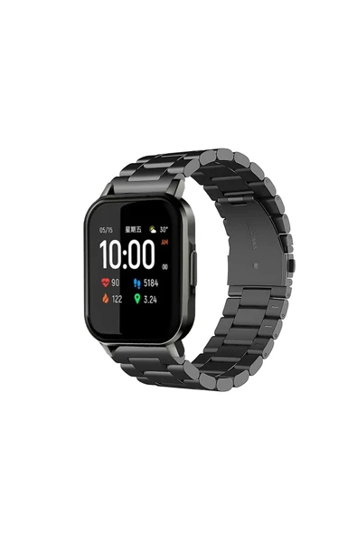 KRETON KRETON Haylou Ls02 Uyumlu Kordon Baklava Model Paslanmaz Çelik Kayış - Resim 7