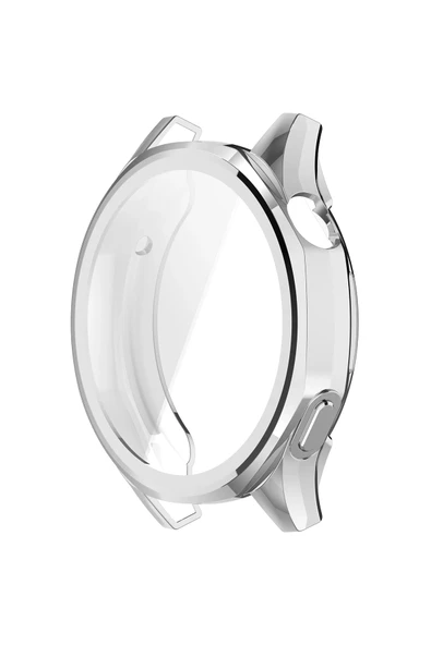 KRETON KRETON Huawei Watch Gt5 46mm ile Uyumlu Kasa Ve Ekran Koruyucu 360 Tam Koruma Silikon Kılıf - Resim 2