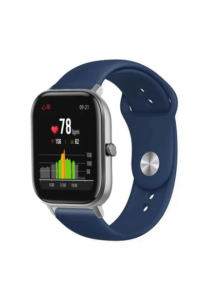 KRETON KRETON Amazfit GTS-GTS2-GTS2E-GTS3-GTS4-GTS4 Mini Uyumlu AÇIK YEŞİL Kordon Yumuşak Dokulu Silikon Kayış - Resim 7