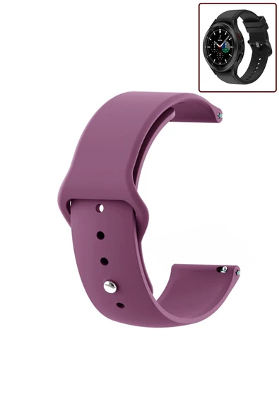 KRETON KRETON Samsung Galaxy Watch 4 Classic 42mm/46mm Uyumlu Kordon Yumuşak Dokulu Silikon Kayış - Resim 11