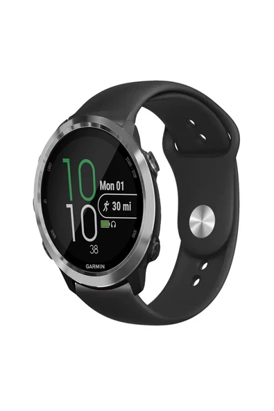KRETON KRETON Garmin Forerunner 645 / 645 Music Ile Uyumlu Yumuşak Dokulu Silikon Kordon Kayış (20MM) - Resim 10