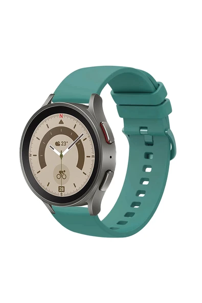 KRETON KRETON Samsung Galaxy Watch 6 40mm / 44mm ile  Uyumlu Kordon Yumuşak Dokulu Soft Renk Tokalı Silikon Kayış - Resim 6