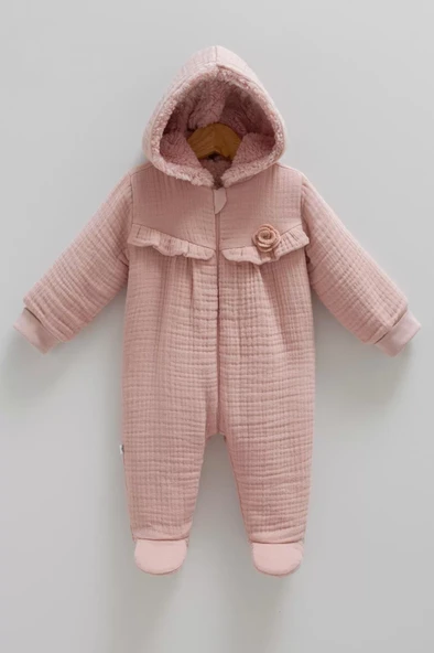 Caramell Cotton Jasmi %100 Pamuk Tulum 68-74 cm 6-9 Ay Pembe CRML.PMB.TK1141-6874