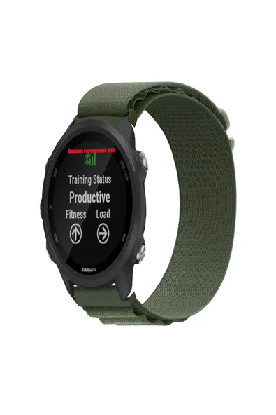 KRETON KRETON Garmin Forerunner 245 / 245 Music Uyumlu Kordon Alpine Loop Döngü Spor Kayış - Resim 10