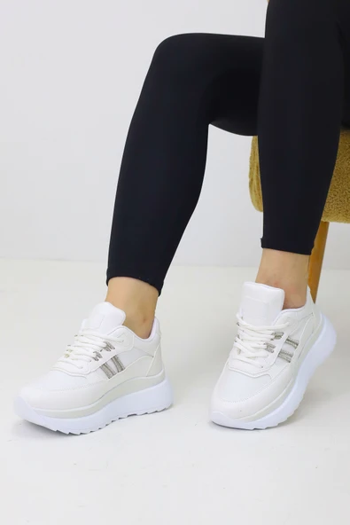 Emax Fiore Beyaz Kadın Spor Ayakkabı ürün görseli